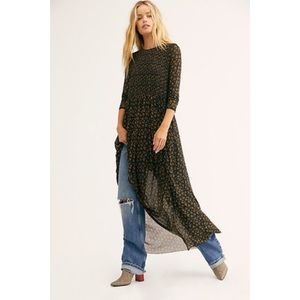 NWT Free People Hello & Goodbye Long Sleeve Maxi